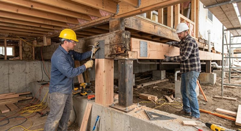 Basement Beam Repair in Kansas City, KS